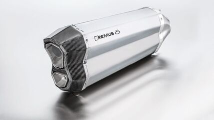 Remus REMUS 8 スリップオン (コネクティングチューブ付き) ステンレス マット 65mm incl. EC homologation l 0584682 916117