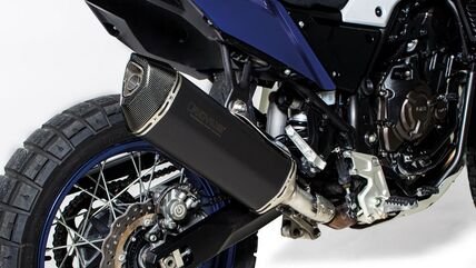 Remus / レムス ブラック HAWK RACING スリップオン (sport exhaust) with connection tube and removable sound insert, ステンレススチール ブラック, NO (EC-) APPROVAL | 0564783 995019