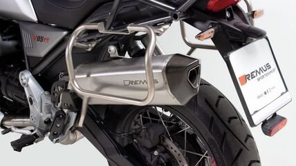 Remus / レムス ブラック HAWK RACING スリップオン (sport exhaust with removable sound insert), ステンレススチール, NO (EC-) APPROVAL | 64583 455519