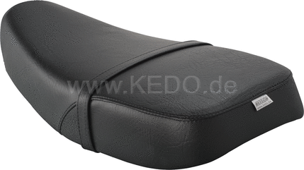 Kedo Seat 'Sporty', black cover, ready-to-mount, including rear bracket 27153, length 55cm, incl passenger seat strap. | 40801