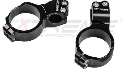 Extreme エクストリームコンポーネンツ アドバンスド ハンドルバー 40mm オフセット and 10mm raised with clips to close the triple clamp - 直径 55mm BMW S1000RR (2019/2021) | SEMI S1000RR 19B