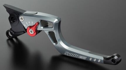 ABM / エービーエム クラッチレバー syntoEvo complete BKH2, レバーカラー: チタン, アジャスターカラー: レッド | 100947-H19-V17