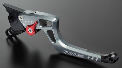 ABM / エービーエム クラッチレバー syntoEvo complete KH27, レバーカラー: シルバー, アジャスターカラー: グリーン | 100962-H11-V18