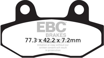 EBCブレーキ USA製 ダブルHシリーズ シンタリング ブレーキパッド フロント左側用 | FA086HH