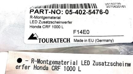 TOURATECH / ツアラテック LED auxiliary headlamp RMontgematerial Honda CRF 1000 L | 05-402-5476-0