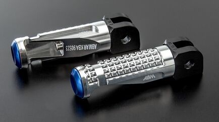 ABM / エービーエム Replacement rests rGripEvo SU 9 - rider, クランプカラー: ブラック, レストボディーカラー: シルバー, カバーカラー: ゴールド | 106519-F15-F11-F12
