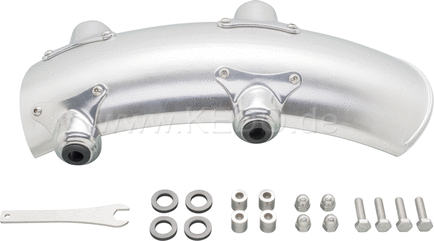 Kedo aluminum Rear fenders, including brackets, Rubbers & Bushings, Wrenchmonkees / GibbonSlap-Style (Additional parts see item 62022 + 62023). | WM0014