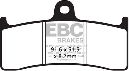 EBCブレーキ UK製ケブラー オーガニックFAシリーズ ブレーキパッド フロント左側用 | FA424