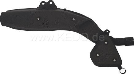 Kedo Replica Silencer, Stainless Steel with Heat Resistant Black Coating (OEM Shape, WITHOUT Heat Shields) | 29152