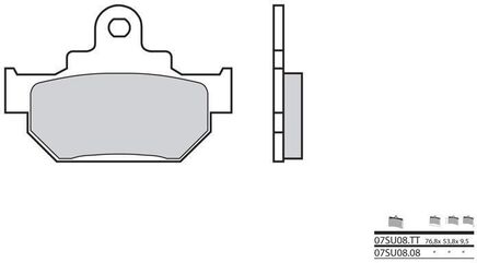 BREMBO / ブレンボ ブレーキパッド 07SU0808 オーガニック | 07SU0808