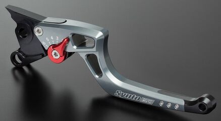 ABM / エービーエム クラッチレバー syntoEvo complete KH23, レバーカラー: チタン, アジャスターカラー: シルバー | 100958-H19-V11