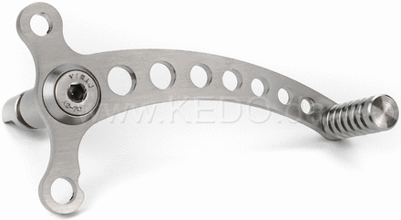 Kedo decompression Lever "Drilled", ergonomic shape for easy handling, stainless steel | KTH-10051