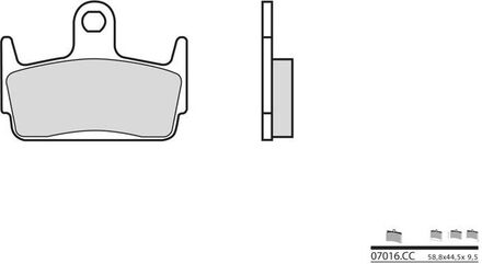 BREMBO / ブレンボ ブレーキパッド 07016CC カーボンセラミック | 07016CC