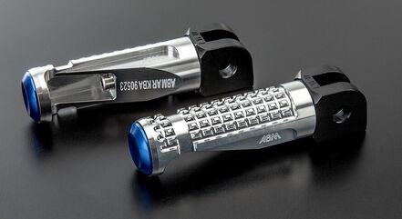 ABM / エービーエム Replacement rests rGripEvo HO 1 - rider, クランプカラー: シルバー, レストボディーカラー: シルバー, カバーカラー: レッド | 106505-F11-F11-F17