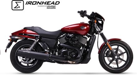 IXIL / イクシル Slip On Exhaust - Ironhead Round Black | HD 1001 SB