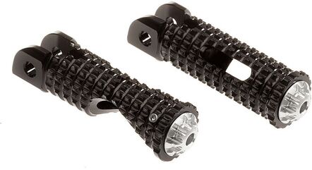 CNC Racing / シーエヌシーレーシング Footpegs For Stock Passenger Rear Sets Ducati Mv Agusta, ブラック | PC111B