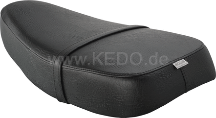 Kedo Seat 'Sporty', black cover, ready-to-mount, including rear bracket 27153, length 55cm, incl passenger seat strap. | 40802