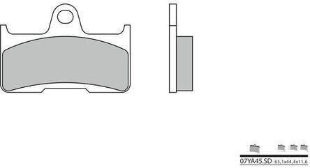 BREMBO / ブレンボ ブレーキパッド 07YA45SD シンタード・メタル | 07YA45SD
