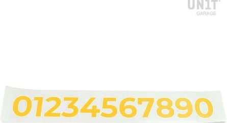 Unitgarage / ユニットガレージ Number stickers, Yellow | U077-Yellow