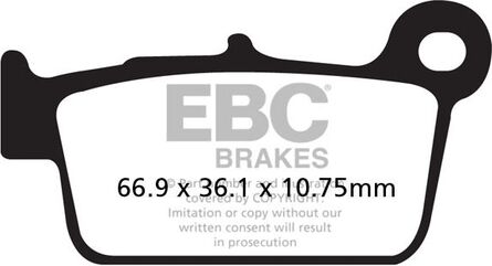 EBCブレーキ R シリーズ Heavy Duty シンタリング ブレーキパッド リア左側用 | FA367R