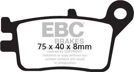EBCブレーキ UK製ケブラー オーガニックFAシリーズ ブレーキパッド リア右側用 | FA153