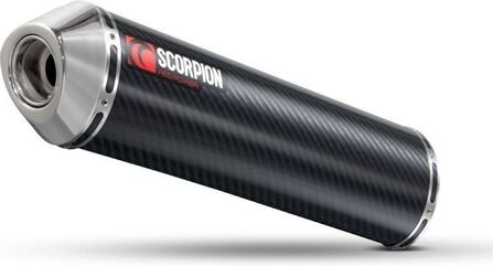 Scorpion / スコーピオンエキゾースト Factory ラウンドスリップオン カーボンファイバースリーブ BMW G650 X 2007 - 2009 | EBM61CEM