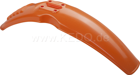 Kedo Replica Front Fender 'Export', 'El Toro Orange', with venting slots (STD mounting holes for easy installation) | 50068