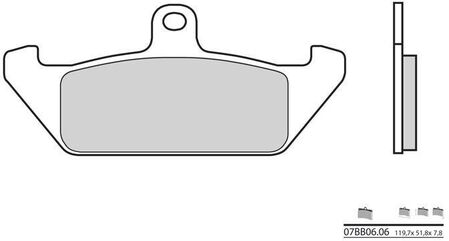 BREMBO / ブレンボ ブレーキパッド 07BB0606 オーガニック | 07BB0606