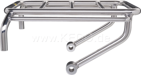 Kedo Mini Pannier Rack, Stainless Steel, Blank, Wrenchmonkees / GibbonSlap style, including mounting material, size 245x180mm | WM0010