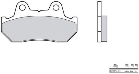 BREMBO / ブレンボ ブレーキパッド 07025CC カーボンセラミック | 07025CC