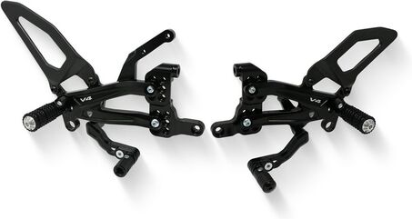 CNC Racing / シーエヌシーレーシング Adjustable rearsets Ducati Streetfighter V4 Carbon | PE410