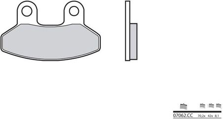 BREMBO / ブレンボ ブレーキパッド 07062CC カーボンセラミック | 07062CC