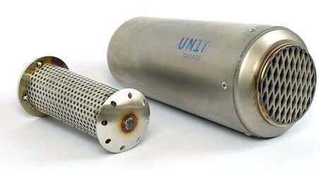 Unit Garage / ユニットガレージ 左 チタン DB キラー + エンドキャップグリル | COD. U048SX