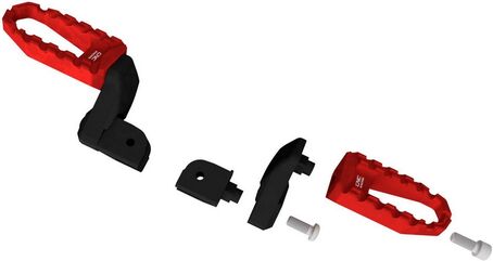 CNC Racing / シーエヌシーレーシング Riser 30 mm kit for footpegs EASY and TOURING driver, Black | PEA51B