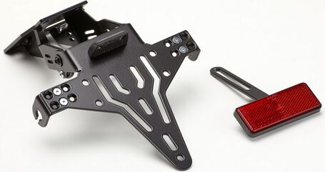 Protech / プロテック license plate holder kit including reflector and plate light , Black | 5820509