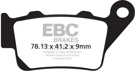 EBCブレーキ USA製 ダブルHシリーズ シンタリング ブレーキパッド リア左側用 | FA213HH