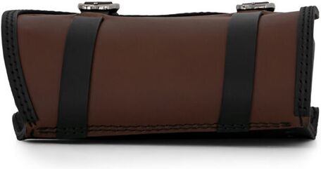 Ends Cuoio / エンズクオイオ バッグ Soul（ソウル） 右側 - バイカラーレザー (Black | Dark Brown) - ブラックステッチ | SU.BIC.CTBI.DX