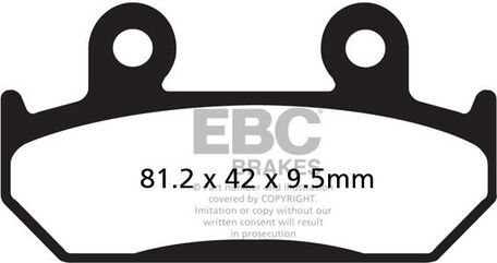 EBCブレーキ UK製ケブラー オーガニックFAシリーズ ブレーキパッド フロント左側用 | FA203