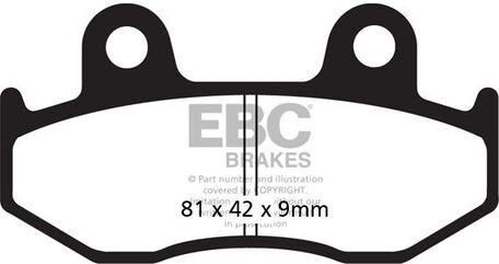EBCブレーキ R シリーズ Heavy Duty シンタリング ブレーキパッド リア右側用 | FA323R