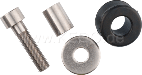 Kedo Silencer Mounting Kit, Stainless Steel (Allen Screw M10x1.25 40mm, 10x29mm Washer, Bushing and Rubber) | 40724