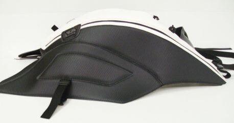 Bagster / バグスター タンクカバー カーボン ブラック/ストライプ ホワイト for DUCATI DIAVEL 1200 2012 | 1608F