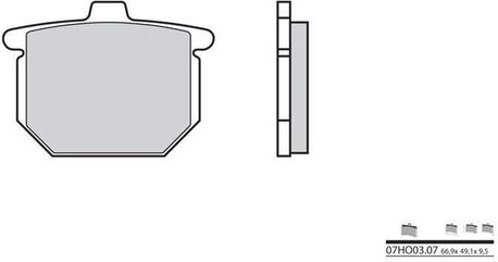 BREMBO / ブレンボ ブレーキパッド 07HO0307 オーガニック | 07HO0307