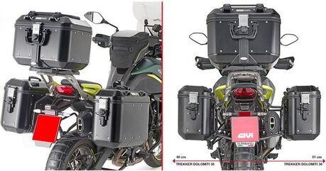 GIVI / ジビ Monokey （モノキー）ケース用サイドケースキャリア - Benelli TRK 702 (23) | PL8717