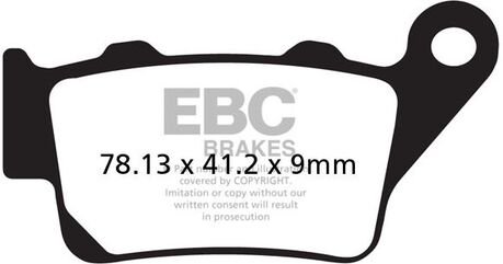 EBCブレーキ R シリーズ Heavy Duty シンタリング ブレーキパッド リア左側用 | FA208R