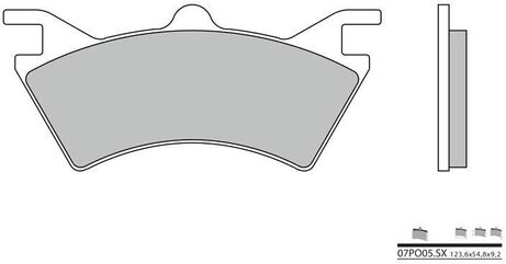 BREMBO / ブレンボ ブレーキパッド 07PO05SX シンタード・メタル | 07PO05SX