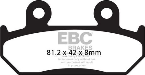 EBCブレーキ USA製 ダブルHシリーズ シンタリング ブレーキパッド フロント左側用 | FA121HH