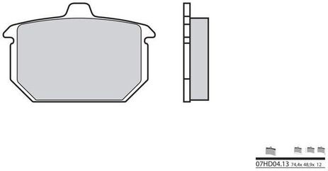 BREMBO / ブレンボ ブレーキパッド 07HD0413 オーガニック | 07HD0413