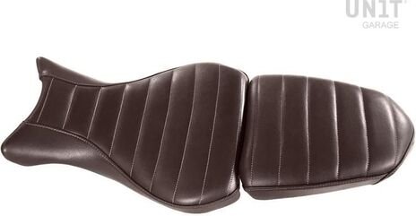 Unit Garage Seat cover in Brown Leather (double seat) | COD. 1628Brown