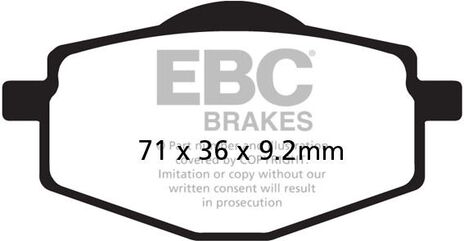 EBCブレーキ R シリーズ Heavy Duty シンタリング ブレーキパッド フロント左側用 | FA101R