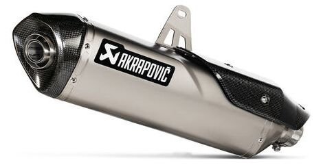 SW Motech Akrapovic Slip On exhaust system. B-stock. Silver. Triumph Tiger 900 models (19-23). | B.AKR.00.004.10000/S